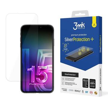 iPhone 15 Pro 3MK SilverProtection+ Antimikrobieller Displayschutz - Durchsichtig