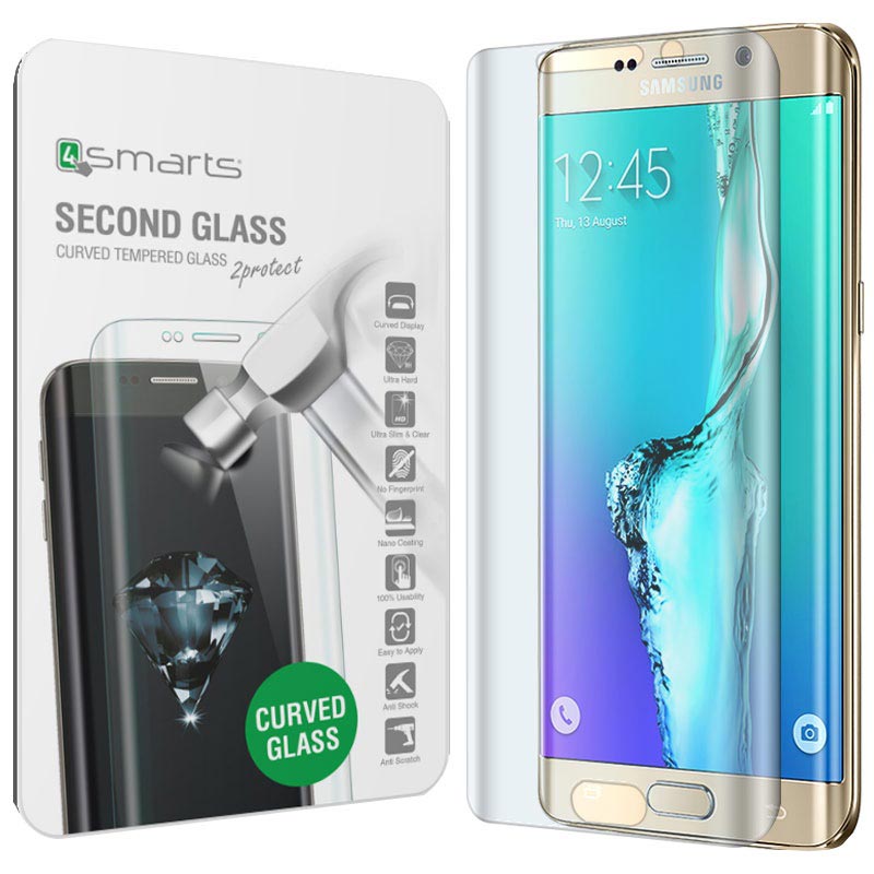 Samsung Galaxy S6 Edge 4smarts Curved Glass Displayschutz