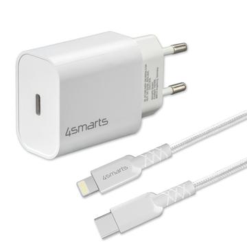 4smarts VoltPlug PD 20W Wandladegerät mit Lightning Kabel - Weiß