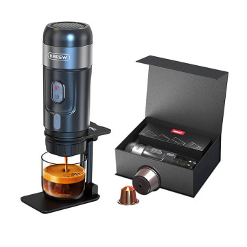 HiBREW H4A Tragbare 3-in-1-Kaffeemaschine mit Gehäuse 80W