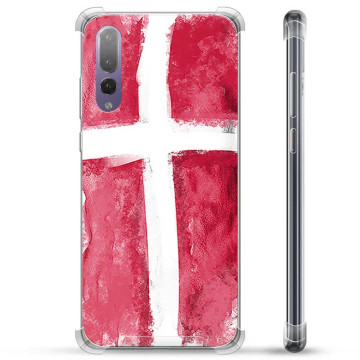 Huawei P20 Pro Hybrid Hülle - Dänische Flagge