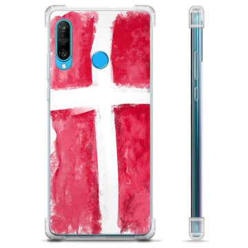 Huawei P30 Lite Hybrid Hülle - Dänische Flagge