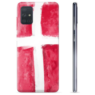 Samsung Galaxy A71 TPU Hülle - Dänische Flagge