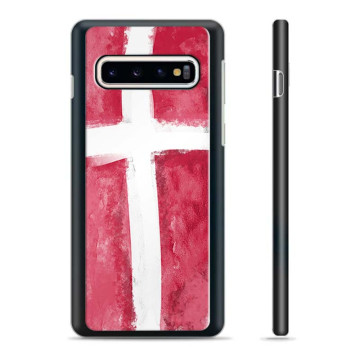 Samsung Galaxy S10+ Schutzhülle - Dänische Flagge