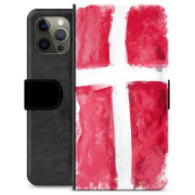 iPhone 12 Pro Max Premium Schutzhülle mit Geldbörse - Dänische Flagge