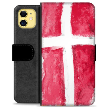 iPhone 11 Premium Schutzhülle mit Geldbörse - Dänische Flagge