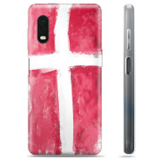 Samsung Galaxy Xcover Pro TPU Hülle - Dänische Flagge