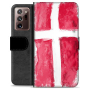 Samsung Galaxy Note20 Ultra Premium Schutzhülle mit Geldbörse - Dänische Flagge