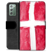 Samsung Galaxy Note20 Premium Schutzhülle mit Geldbörse - Dänische Flagge