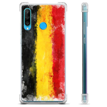 Huawei P30 Lite Hybrid Hülle - Deutsche Flagge