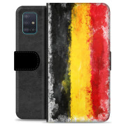 Samsung Galaxy A51 Premium Schutzhülle mit Geldbörse - Deutsche Flagge
