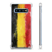 Samsung Galaxy S10+ Hybrid Hülle - Deutsche Flagge