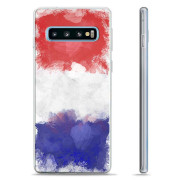 Samsung Galaxy S10+ TPU Hülle - Französische Flagge