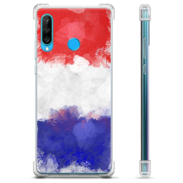 Huawei P30 Lite Hybrid Hülle - Französische Flagge