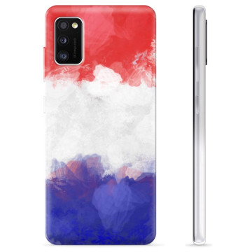 Samsung Galaxy A41 TPU Hülle - Französische Flagge