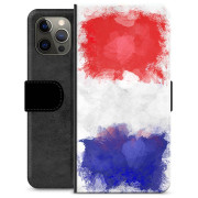 iPhone 12 Pro Max Premium Schutzhülle mit Geldbörse - Französische Flagge