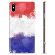 iPhone XS Max TPU Hülle - Französische Flagge