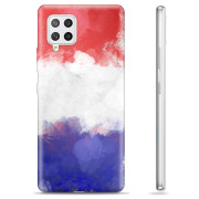 Samsung Galaxy A42 5G TPU Hülle - Französische Flagge