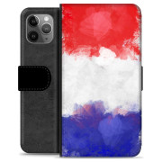 iPhone 11 Pro Max Premium Schutzhülle mit Geldbörse - Französische Flagge