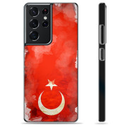 Samsung Galaxy S21 Ultra 5G Schutzhülle - Türkische Flagge