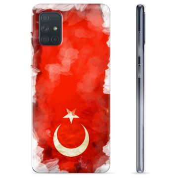 Samsung Galaxy A71 TPU Hülle - Türkische Flagge