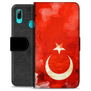 Huawei P Smart (2019) Premium Schutzhülle mit Geldbörse - Türkische Flagge