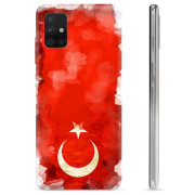 Samsung Galaxy A51 TPU Hülle - Türkische Flagge