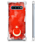 Samsung Galaxy S10 Hybrid Hülle - Türkische Flagge