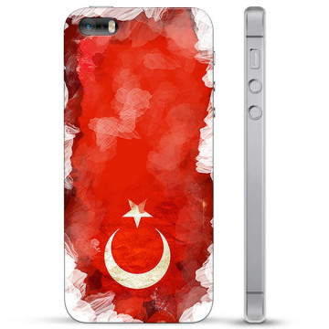 iPhone 5/5S/SE Hybrid Hülle - Türkische Flagge