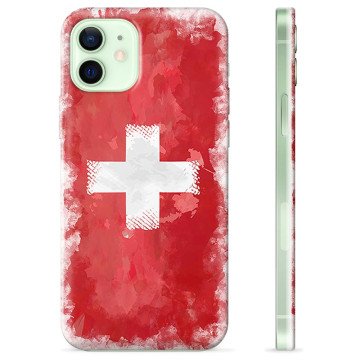 iPhone 12 TPU Hülle - Schweizer Flagge