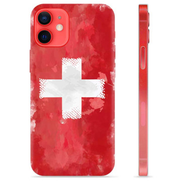 iPhone 12 mini TPU Hülle - Schweizer Flagge