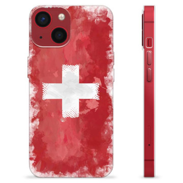 iPhone 13 Mini TPU Hülle - Schweizer Flagge