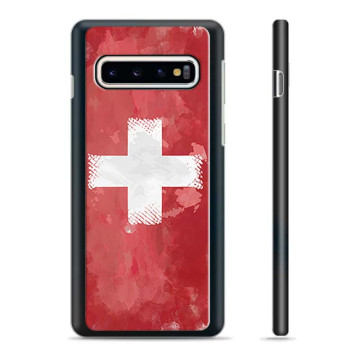 Samsung Galaxy S10+ Schutzhülle - Schweizer Flagge