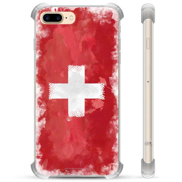 iPhone 7 Plus / iPhone 8 Plus Hybridhülle - Schweizer Flagge