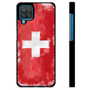 Samsung Galaxy A12 Schutzhülle - Schweizer Flagge