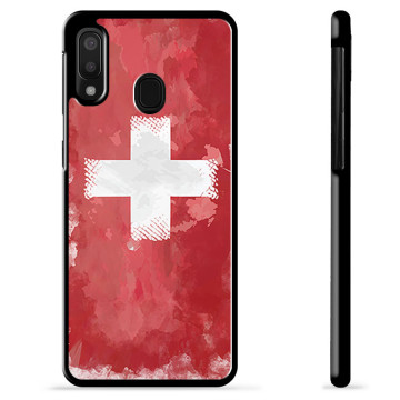 Samsung Galaxy A20e Schutzhülle - Schweizer Flagge