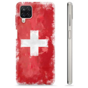 Samsung Galaxy A12 TPU Hülle - Schweizer Flagge