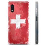 Samsung Galaxy Xcover Pro TPU Hülle - Schweizer Flagge