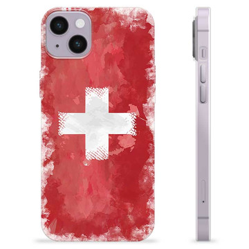 iPhone 14 Plus TPU Hülle - Schweizer Flagge