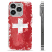 iPhone 14 Pro TPU Hülle - Schweizer Flagge