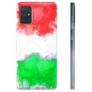 Samsung Galaxy A71 TPU Hülle - Italienische Flagge