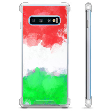 Samsung Galaxy S10 Hybrid Hülle - Italienische Flagge