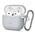 AirPods 4 Tech-Protect-Silikon-Hakenhülle - Buntstiftgrau