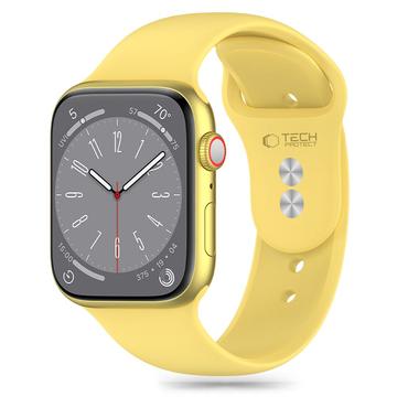 Apple Watch Serie 10/9/8/7/6/SE Tech-Protect Silikonarmband - 40mm/41mm/42mm - Kanariengelb