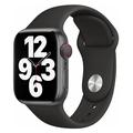 Apple Watch Series Ultra 2/Ultra/10/9/8/SE (2022)/7/SE/6/5/4/3/2/1 Lippa Silikonarmband - 49mm/46mm/45mm/44mm/42mm - Schwarz