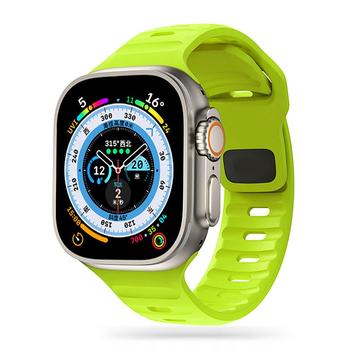 Apple Watch Series Ultra 2/Ultra/10/9/8/SE (2022)/7/SE/6/5/4/3/2/1 Tech-Protect IconBand Line Silikonarmband - 49mm/46mm/45mm/44mm/42mm - Limette