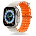 Apple Watch Ultra 2/Ultra/9/8/SE (2022)/7/SE/6/5/4 Tech-Protect Iconband Pro TPU Armband - 49mm/45mm/44mm/42mm - Sternenlicht / Orange