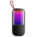 BT2675 Tragbarer, wasserdichter Bluetooth-Lautsprecher mit RGB-Licht - Schwarz