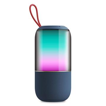 BT2675 Tragbarer, wasserdichter Bluetooth-Lautsprecher mit RGB-Licht - blau