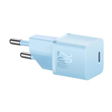 Baseus Mini GaN5 20W USB-C Wandladegerät - Blau